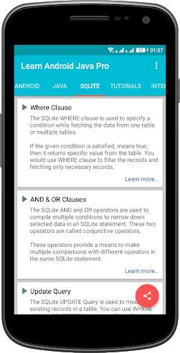 Learn Android Java screenshot 3