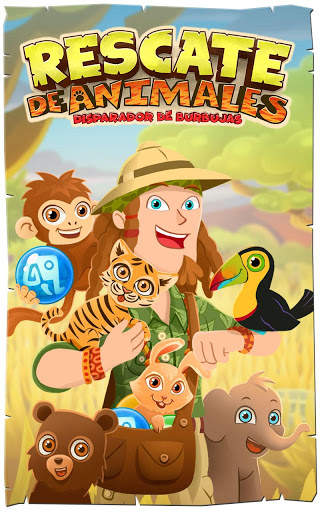 Rescate de Animales Lindos: Disparador de Burbujas screenshot 1