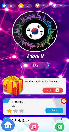 Kpop Piano Tiles Offline - All Korean Song 2020 screenshot 1
