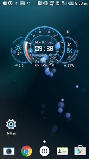 3 Day Clock Forecast Widget screenshot 2