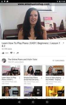 Piano Lesson Tutor 1 تصوير الشاشة