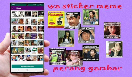 Meme Perang Gambar Stiker WA Terlaris Di Download screenshot 2