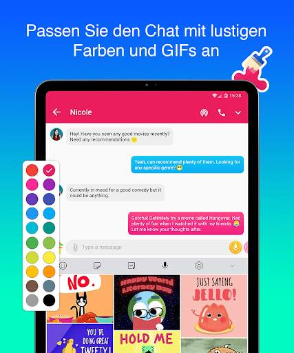 Mint Messenger - Chat And Sms screenshot 14