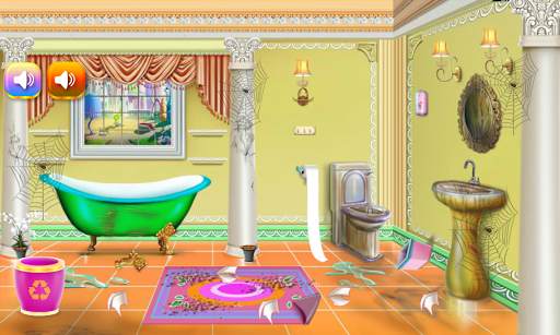 Bathroom cleaning: Games for girls screenshot 2