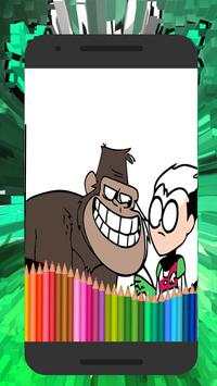Teen Coloring Titans Go screenshot 2