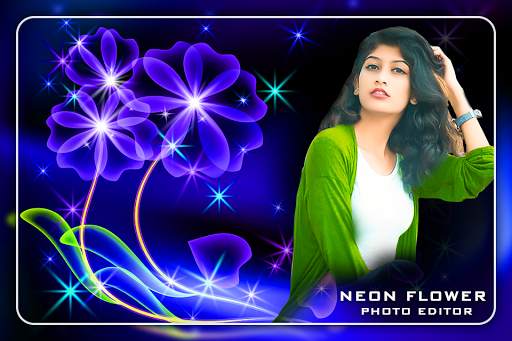 Neon Flower Photo Editor скриншот 3