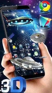 Space Galaxy 3D Parallax Launcher Theme👽 screenshot 2