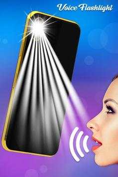 Flashlight on Voice : Voice  Torch screenshot 2