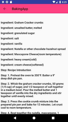 Baking App 3 تصوير الشاشة