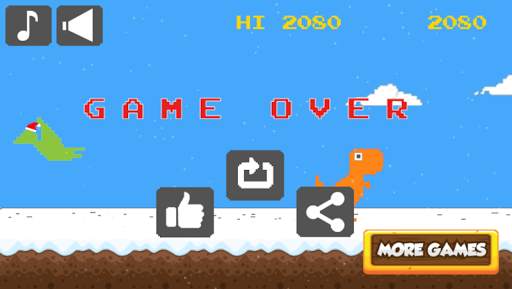 T-rex runner - Christmas Games Color screenshot 16