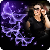 Neon Butterfly Photo Frames icon