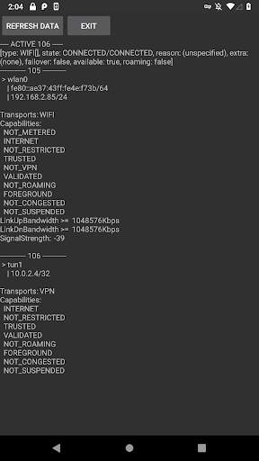 Network Info, Tansport & Capabilities β скриншот 2