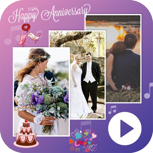 Anniversary video maker with song : Video Maker icon