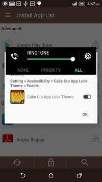 Cake Cut App Lock Theme screenshot 4