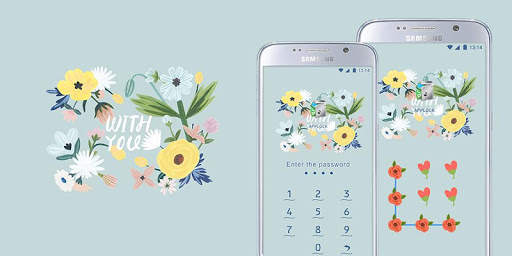 AppLock Theme Fresh Flower скриншот 4