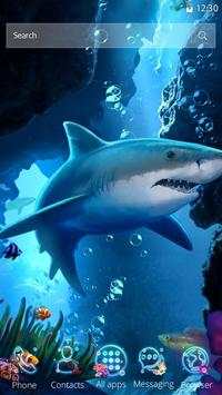 3D Blue Shark Parallax Theme screenshot 7