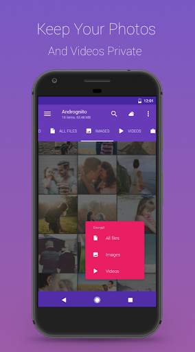 Andrognito - Hide Files, Photos, Videos screenshot 1