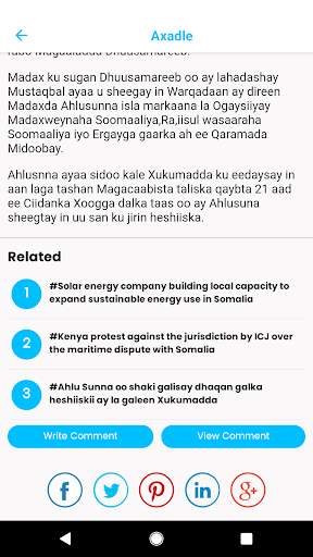 Axadle Get Latest News From Horn of Africa screenshot 5