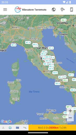 Rilevatore Terremoto screenshot 2