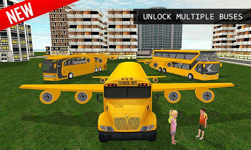Terbang 3D Sekolah Bus Simulat screenshot 2