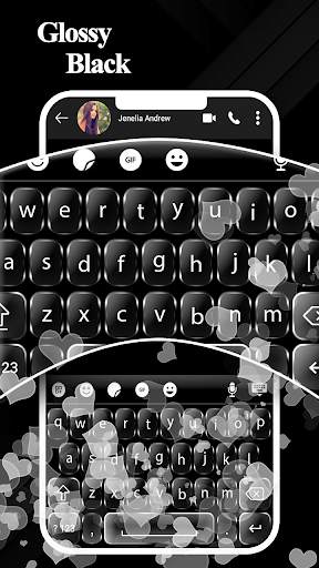 Glossy Black Keyboard Theme screenshot 3