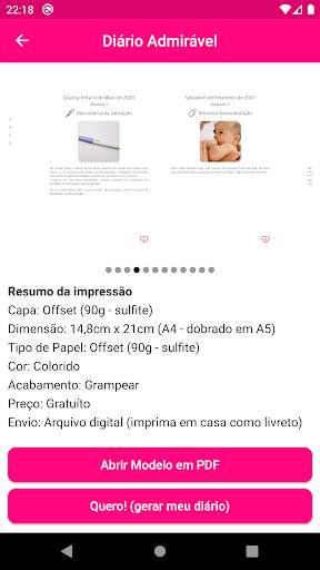 Diário de Gestação screenshot 5