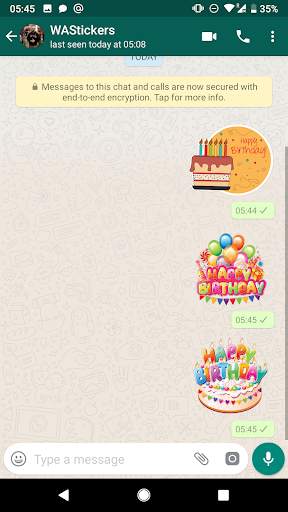 Happy Birthday Stickers for WhatsApp WAStickerApps screenshot 3
