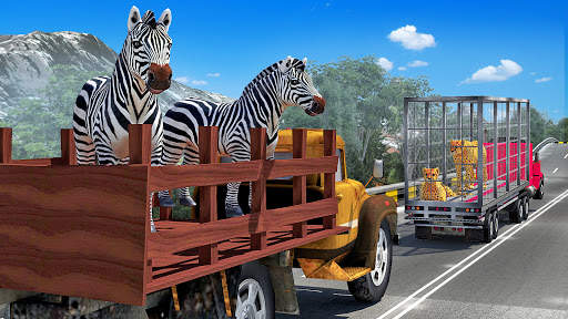 Animal Transport Game Real Truck Driving Simulator screenshot 3