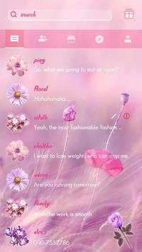 (FREE) GO SMS FLORAL THEME screenshot 2