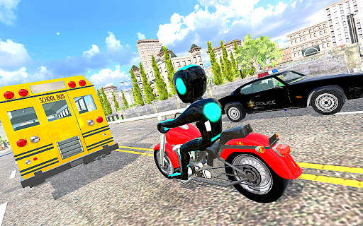 Vegas Neon Iron Stickman Rope Hero Crime Simulator screenshot 1
