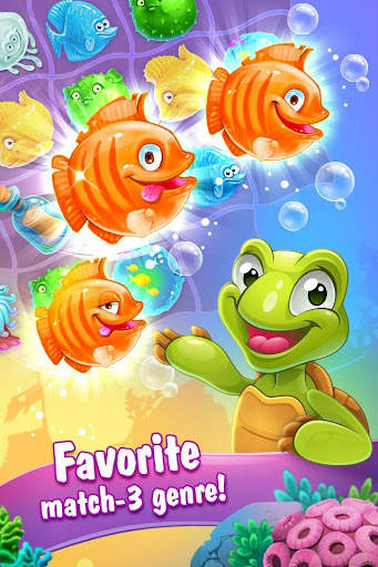 Mermaid-puzzle match-3 tesoros 7 تصوير الشاشة