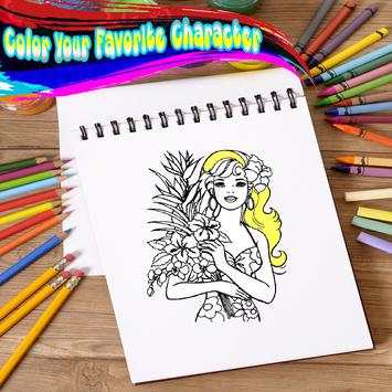 How to color Barbie Game 2017 screenshot 1