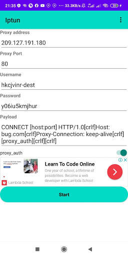 Iptun VPN screenshot 1