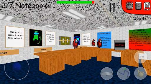 Red Scary Impostor Teacher Among Math Us Mod screenshot 5