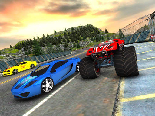 Crazy Car vs Monster Racing 3D screenshot 6