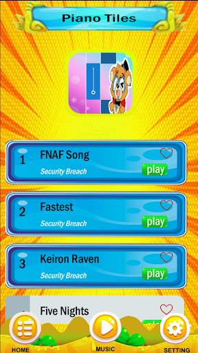 Security Breach Piano Tiles screenshot 1