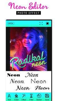 Neon Text Mask - Shape Camera screenshot 1