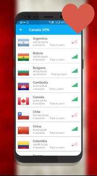 Canada VPN screenshot 2