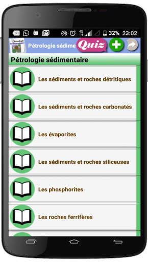Cours de Pétrologie sédimentaire screenshot 1