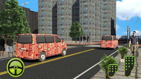 City Van Driving : MiniBus Public Transport screenshot 4
