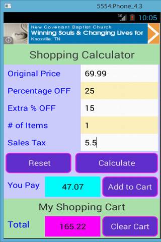 Shopping Calculator screenshot 5
