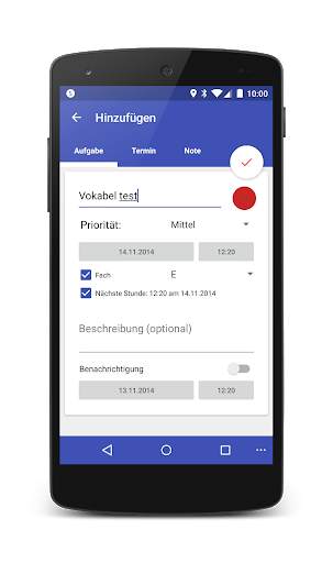 Schul-Organizer - Stundenplan, Aufgaben und Noten screenshot 7