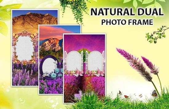 Nature Dual Photo Editor - Photo Frame screenshot 1