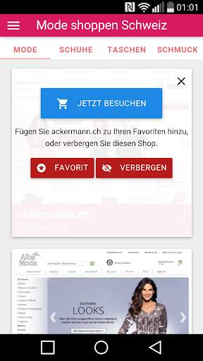 Mode Shops Schweiz - Shopping screenshot 2