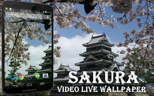 Sakura Video Live Wallpaper screenshot 1