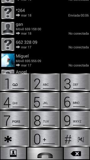 THEME BLACK SILVER FR EXDIALER screenshot 1