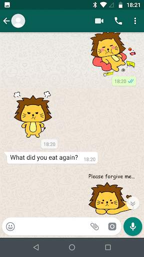 Singa Polah Stickers for WhatsApp screenshot 1