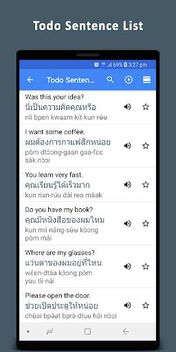 Learn Thai Sentences скриншот 5