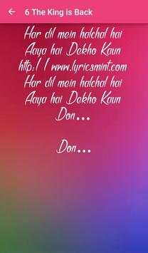 Don 2 Songs Lyrics screenshot 7