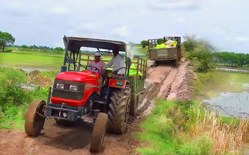 Tractor Trolley Driving Free Cargo Game screenshot 5